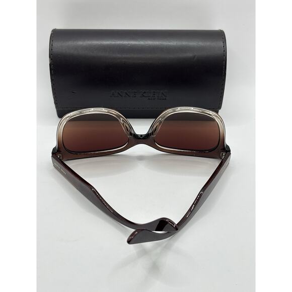 Anne Klein AKS1013 Sunglasses Brown Gradient Oversized Women w/ Case main image 10